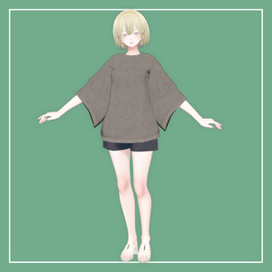 【VRChat】森羅専用 スキニー/シャツ/パーカー（MA対応） 缩略图 7