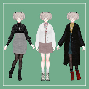 【VRChat】森羅専用 コートセット（MA対応） 缩略图 3