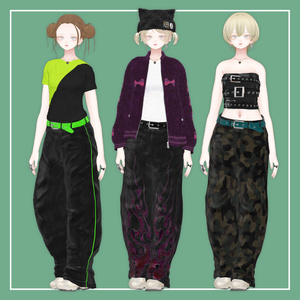 【VRChat】森羅専用 WidePants 2.0（MA対応） 缩略图 2