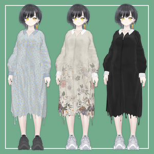 【VRChat】ビナア<Binah>専用 OverSize Onepiece（MA対応） 缩略图 4