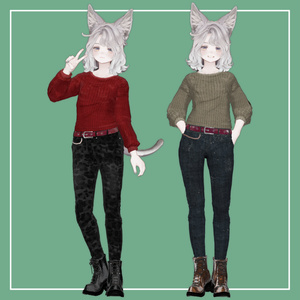 【VRChat】Marycia専用 Long Tee（MA対応） 缩略图 5
