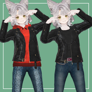 【VRChat】Marycia専用 Riders Jacket（MA対応） 缩略图 4