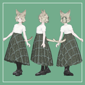 【VRChat】Marycia専用 Long Skirt（MA対応） 缩略图 6