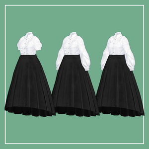 【VRChat】Marycia専用 LongSkirt専用ブラウス（MA対応） 缩略图 3