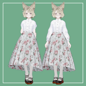 【VRChat】Marycia専用 LongSkirt専用ブラウス（MA対応） 缩略图 4