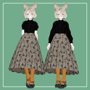 【VRChat】Marycia専用 LongSkirt専用ブラウス（MA対応） 缩略图 5