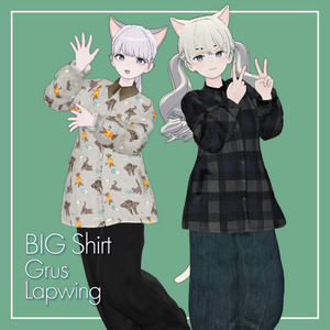 【VRChat】Grus / Lapwing専用 BIG Shirt（MA対応）