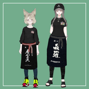【VRChat】4アバター対応 居酒屋エプロン（MA対応） 缩略图 3