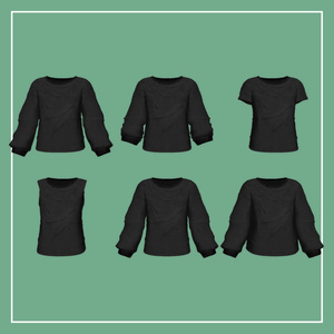 【VRChat】Lapwing専用 CutSew Shirt（MA対応） 缩略图 3