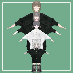 【VRChat】Marycia専用 DolmanSleeve（＋Shirt）（MA対応） 缩略图 12