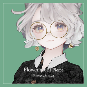 【VRChat】Flower motif Pierce