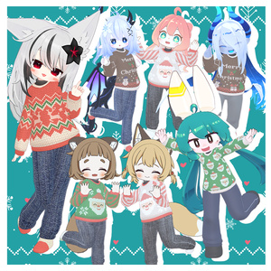 はっぴーほりでー！クリスマスセーター【15アバター対応】FullPack 缩略图 5