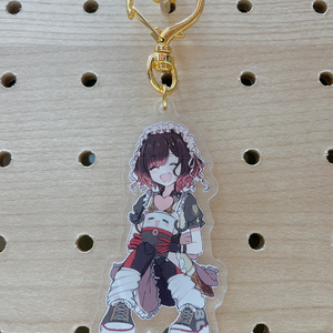 ロボ子さんアクリルキーホルダー（ロングヘアver.） - ホロ