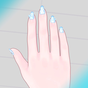 【VRC対応5アバター】IceCrystalNail【ネイルチップ】 缩略图 3
