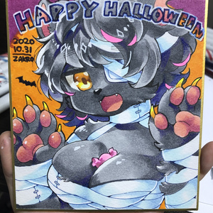 ハロウィンイラスト原画