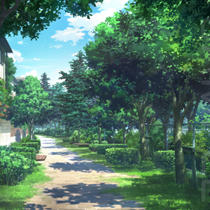 【背景素材】散歩道