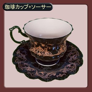アンティーク食器5点【3Dモデル】 缩略图 2