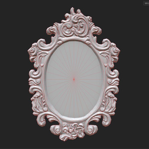 【無料】アンティーク家具　鏡【3Dモデル】【FBX テクスチャのみ】 缩略图 4