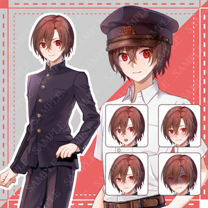 【立ち絵素材】学ランの男子学生