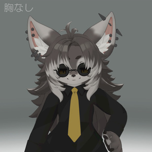 【Zil-S/Chalo/灰島用衣装】ストイックな黒いシャツWithサングラス 缩略图 4