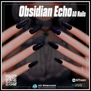 Obsidian Echo AO Nails 1.00 【55アバター対応】