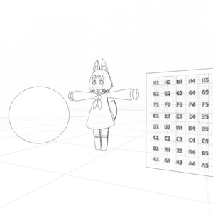 線画調エフェクトシェーダー