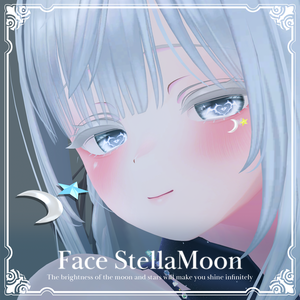 【8アバター対応】Face StellaMoon【フェイスアクセサリー】