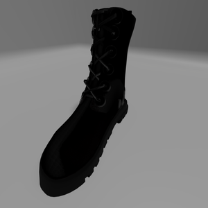 Black leather boots(가죽 부츠)