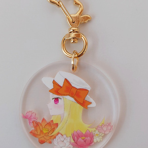 サファの横顔アクリルキーホルダー