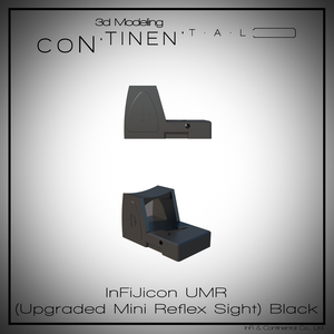 InFiJicon UMR(Upgraded Mini Reflex Sight) Black & Mount