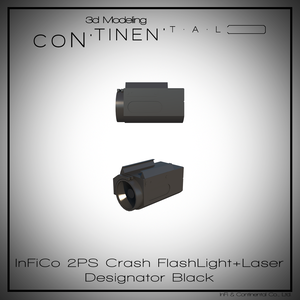InFiCo 2PS Crash FlashLight + Laser Designator