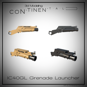 IC40GL Grenade Launcher Black / TAN