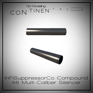 InFiSuppressorCo Compound 46 Multi-Caliber Silencer