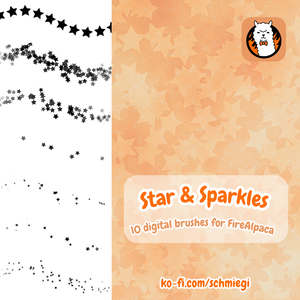 Stars & Sparkles Brush Set for Fire Alpaca