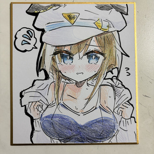 ウマ娘 ダンツフレーム 手描きイラスト色紙 - りゅーしょっぷ - BOOTH