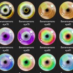 102 Banannamon eye textures