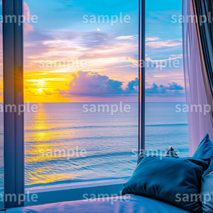 Sea view and ocean view from the room「GenerativeAI」