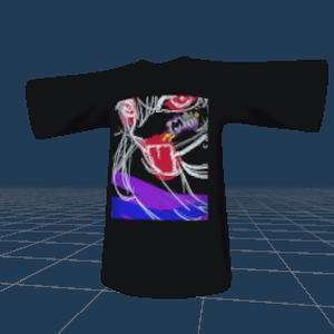 ラインアートTシャツVer.1（３Dモデル）