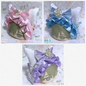 おまんじゅう用猫耳ヘッドドレス(3カラー)