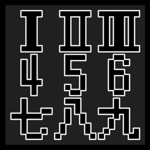 文字-数（8ドット）【無料】