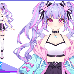 【Live2Dモデル販売】紫の女の子【限定1点/著作権譲渡込み】