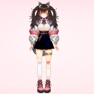 【Live2Dモデル販売】サイバーパンクの狼少女【限定1点/権利譲渡込み/R18仕様】