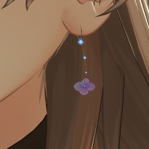 【無料/Freeあり】アジサイ髪飾り/イアリング Hydrangea hair accessory/earrings 缩略图 6