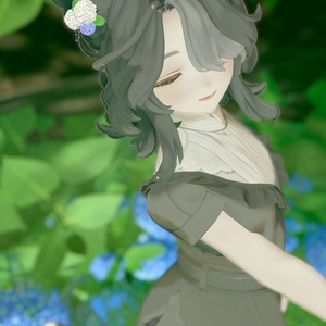 【無料/Freeあり】アジサイ髪飾り/イアリング Hydrangea hair accessory/earrings 缩略图 4