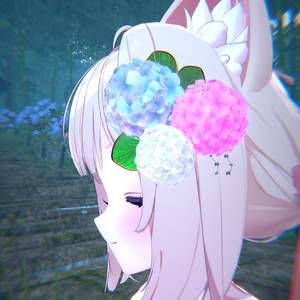 【無料/Freeあり】アジサイ髪飾り/イアリング Hydrangea hair accessory/earrings 缩略图 8