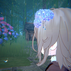 【無料/Freeあり】アジサイ髪飾り/イアリング Hydrangea hair accessory/earrings 缩略图 7