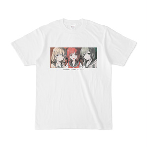 【オンデマンド販売】放課後シンデレラ 竜胆館学園新聞部（ムツミ＆ユナ＆アキラ） / シンプルキャラクターTシャツ