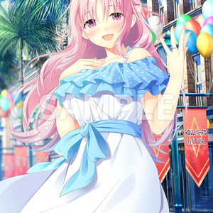 あなたが選ぶ描きおろしグッズ企画　ハジラブ 桜子と大通りで B2タペストリー