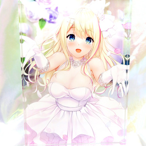  あなたが選ぶ描きおろしグッズ企画　ゆびさきコネクション 夏歩のブーケトス B6アクリルオーナメント