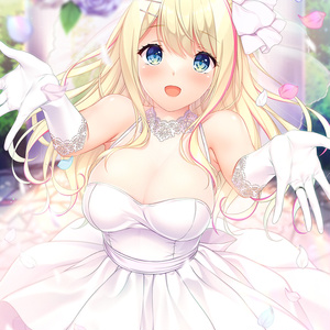 あなたが選ぶ描きおろしグッズ企画　ゆびさきコネクション 夏歩のブーケトス B2タペストリー